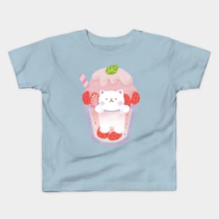 Strawberry Cat Kids T-Shirt